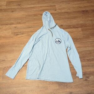 Light Blue Hoodie Tshirt with Logo